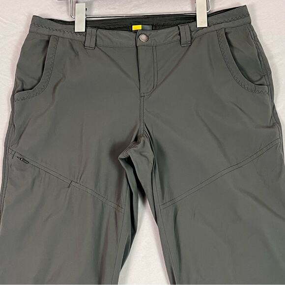 Eddie Bauer Travex Hiking Pants Womens 10 Grey Tech Performance Gorpcore Outdoor - Picture 3 of 11
